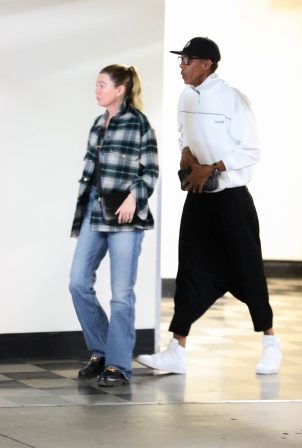 Ellen Pompeo - With her husband Chris Ivery on a date in Los Angeles