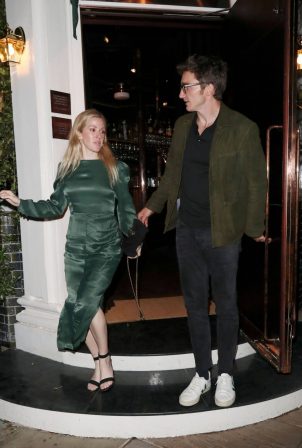 Ellie Goulding and Caspar Jopling at Casa Cruz restaurant in Notting Hill