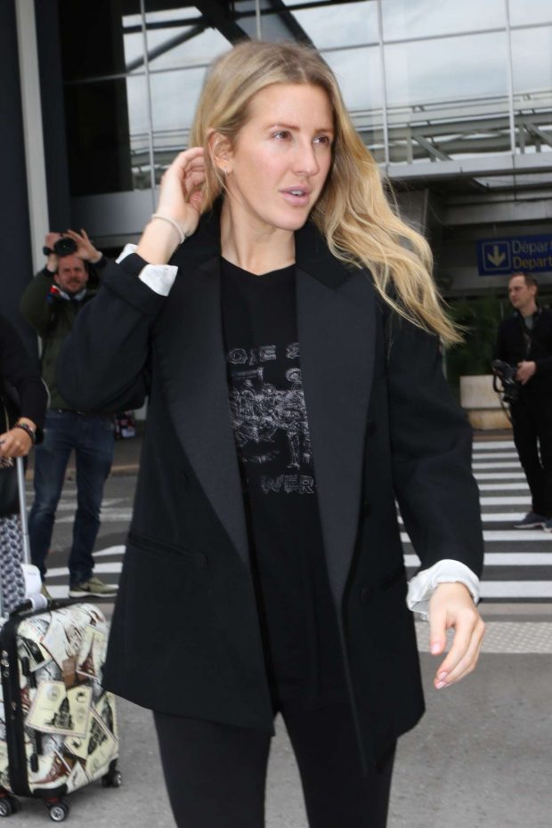 Ellie Goulding - Arrives at Nice Airport in France