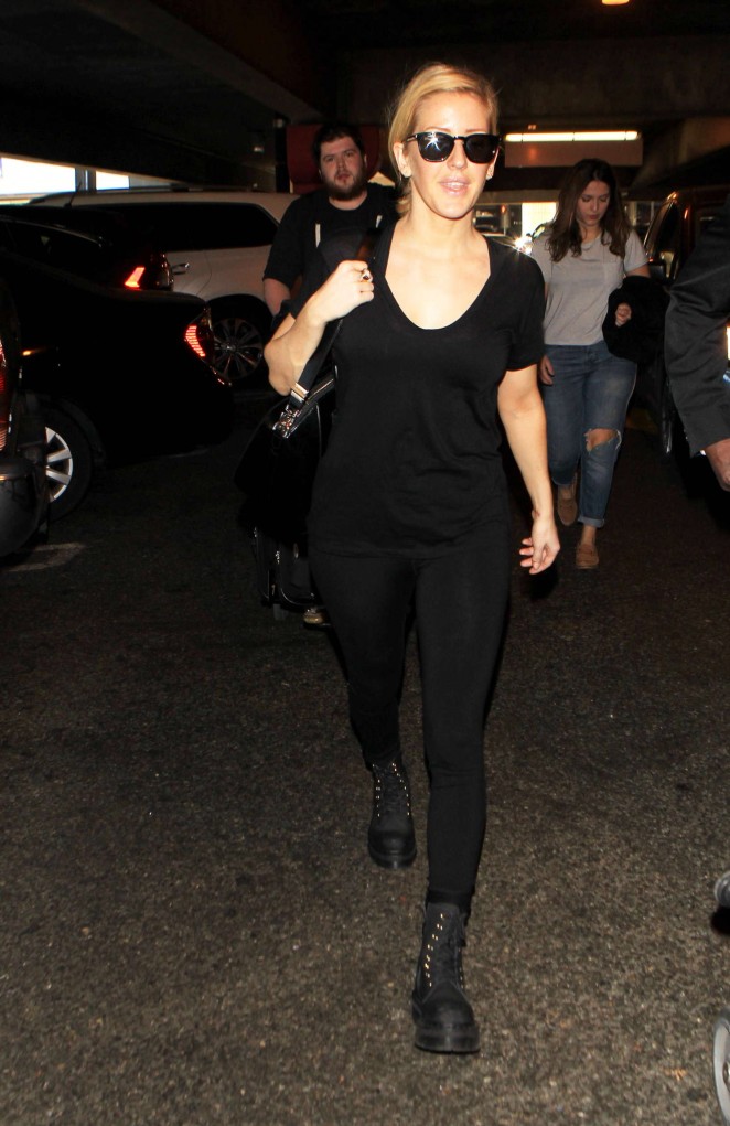 Ellie Goulding - Arriving at LAX in Los Angeles