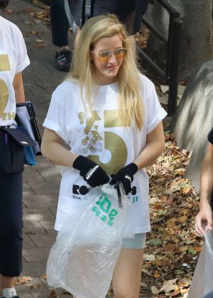 Ellie Goulding at RockCorps volunteer in Tokyo