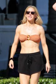 Ellie Goulding in Bandeau Bikini Top - Out in Miami