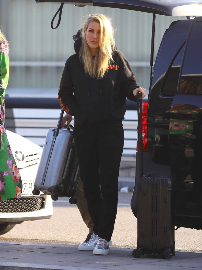 Ellie Goulding Leaving Barcelona