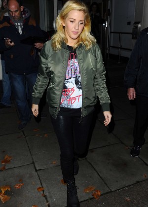 Ellie Goulding - Leaving BBC Radio 1 Live Lounge in London