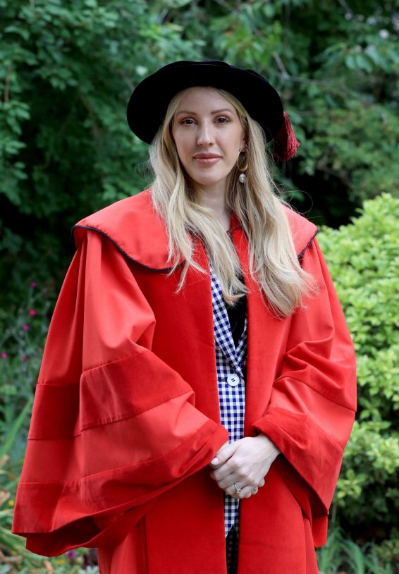 Ellie Goulding - Receiving an honorary Doctor of Arts degree at the University of Kent