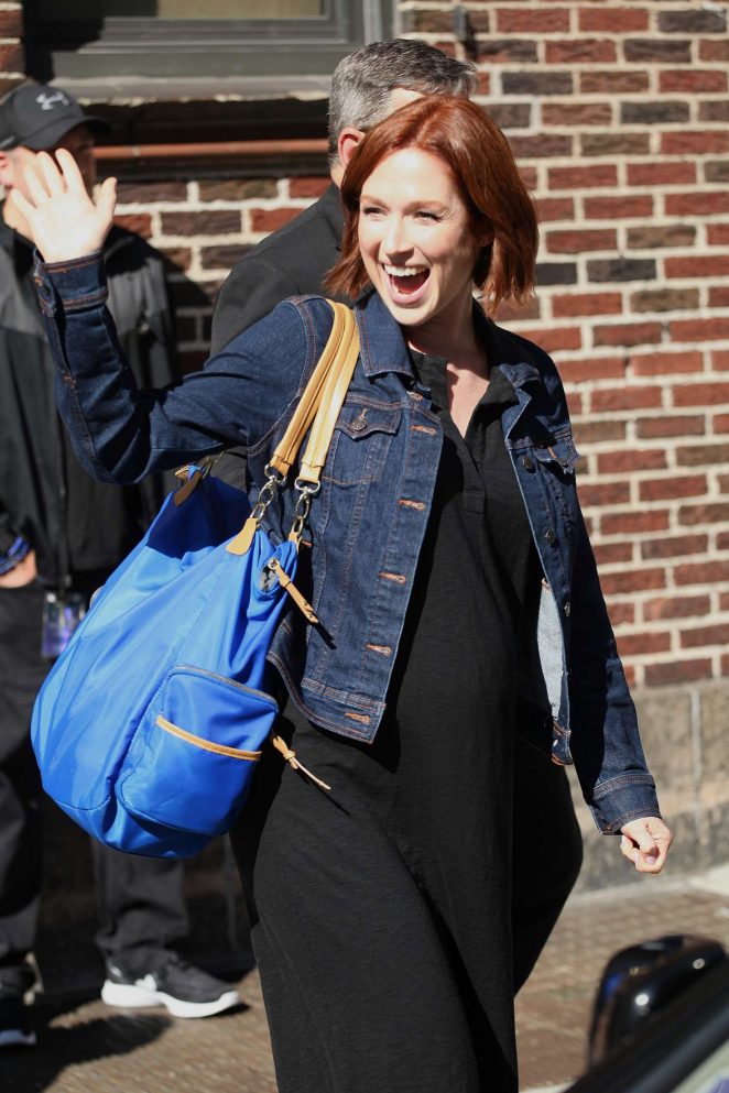 Ellie Kemper at The Late Show in NY