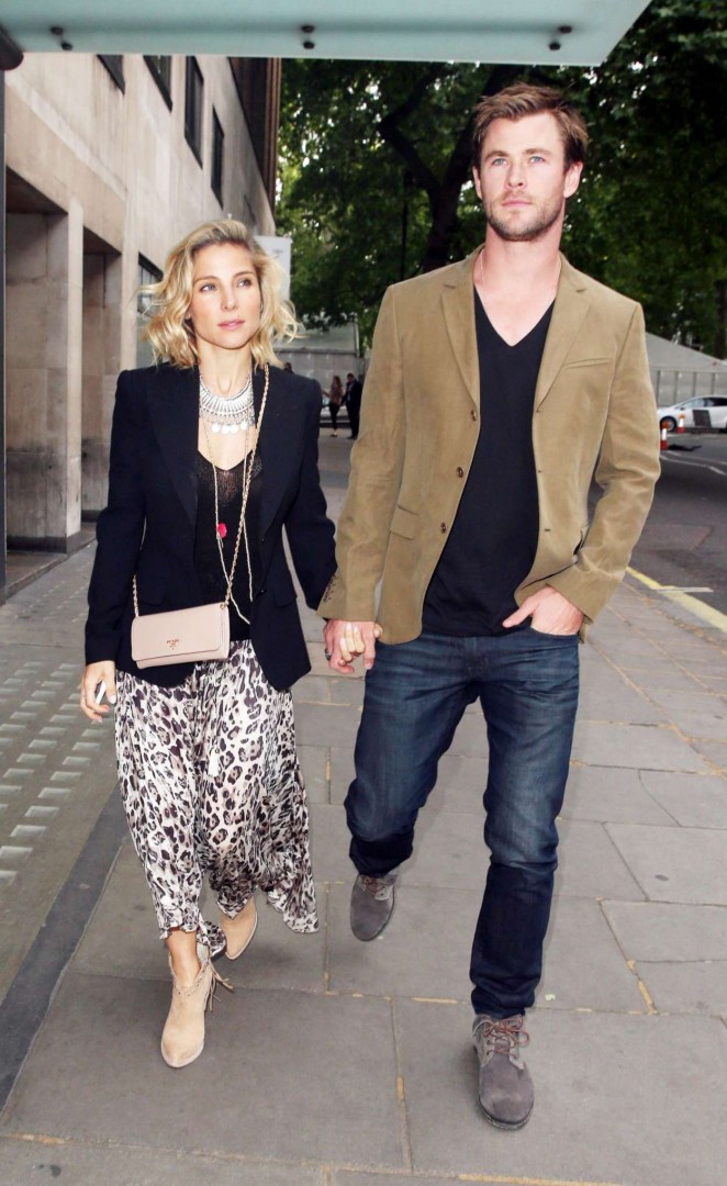 Elsa Pataky and Chris Hemsworth out in London