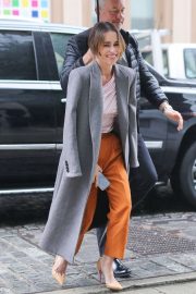Emilia Clarke - Arriving at SiriusXM Studios in New York