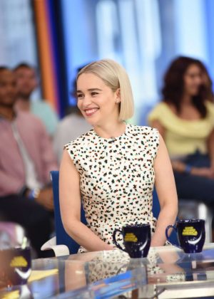 Emilia Clarke at Good Morning America in NYC