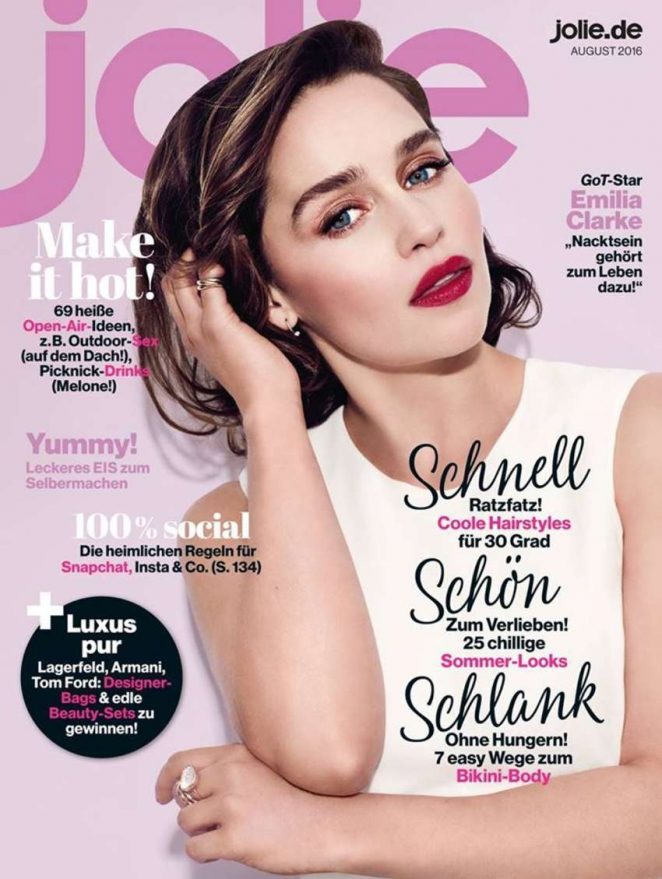 Emilia Clarke - Jolie Magazine Cover (August 2016)