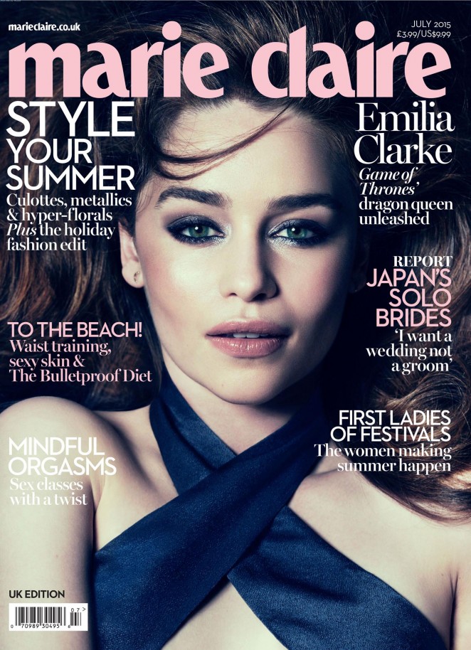Emilia Clarke - Marie Claire UK Magazine Cover (July 2015)