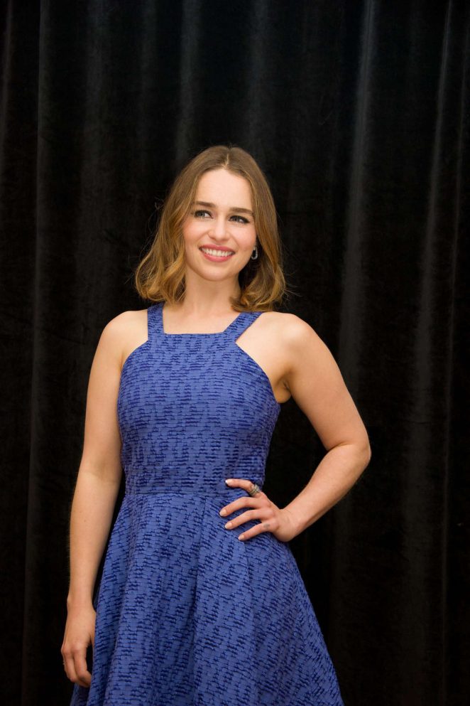Emilia Clarke - 'Me Before You' Press Conference Portraits in New York City