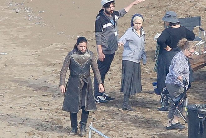 Emilia Clarke - On the set of 'Game of Thrones' in Zumaia