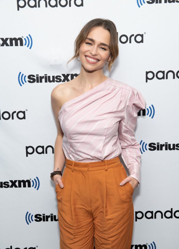Emilia Clarke - SiriusXM Town Hall for 'Last Christmas' in NY