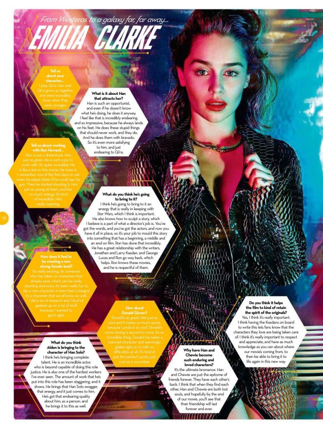 Emilia Clarke - Total Film Magazine (June 2018)