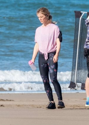Emilia Fox - Filming 'Delicious' in Cornwall