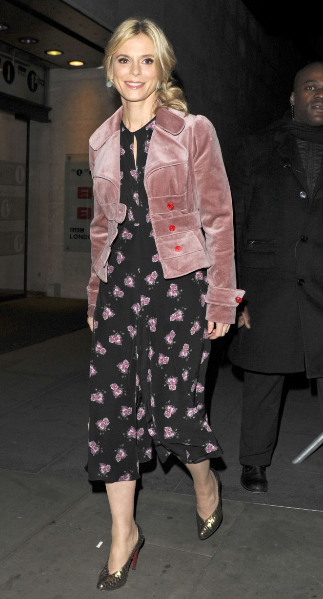 Emilia Fox - Leaving the One Show in London