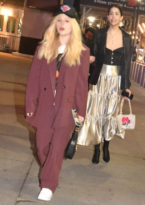Emily Alyn Lind - Arrives at MSG for the Knicks game with costar Zion Moreno in New York
