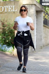 Emily Atack - Look sporty while out for a walk in London