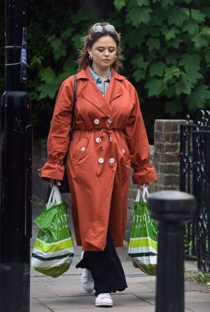 Emily Atack - Out and about in London