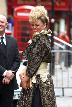 Emily Atack - Photographed after filming scenes for the new Disney  series Rivals in Bristol