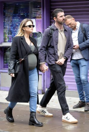 Emily Atack - With Alistair Garner out in London