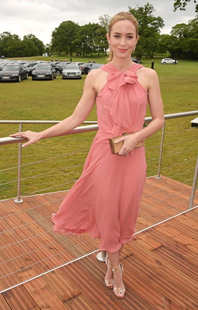 Emily Blunt - Audi Polo Challenge Day in London