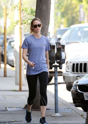 Emily Blunt in Spandex Leaving the gym in LA