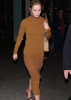 Emily Blunt - Leaving the 'Mary Poppins Returns' Screening in NYC