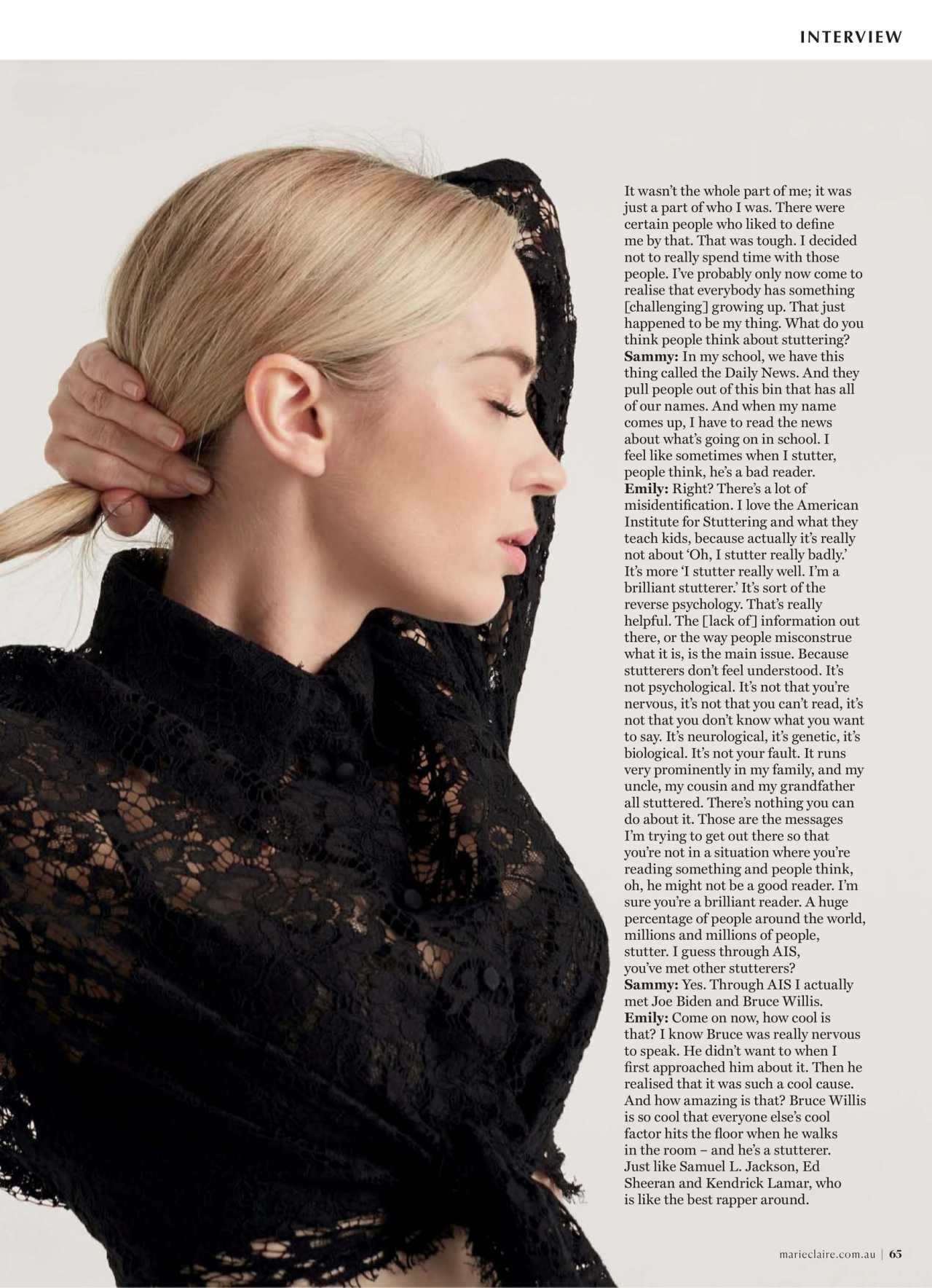 Emily Blunt - Marie Claire Magazine Australia - April 2020