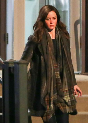 Emily Blunt on 'The Girl on the Train' Set in New York City