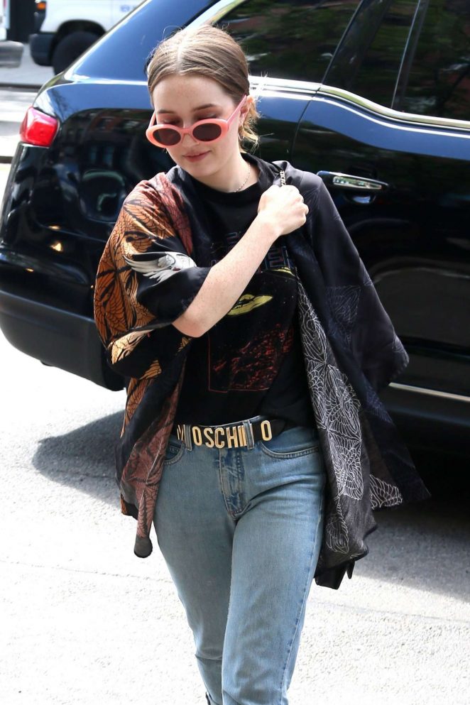Emily Meade at the Bowery Hotel in New York