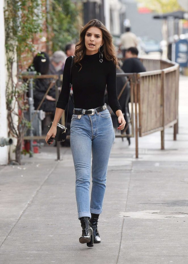Emily Ratajkowski in Jeans out and about in Los Angeles – GotCeleb
