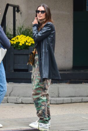 Emily Ratajkowski - Is pictured out in New York City