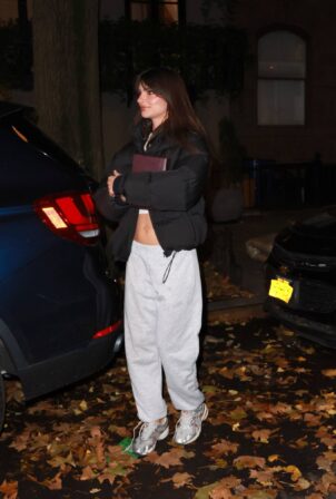 Emily Ratajkowski - Seen after meeting up with Pete Davidson for his birthday in New York