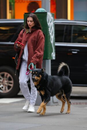 Seen Colombo her in – dog Ratajkowski out Emily with