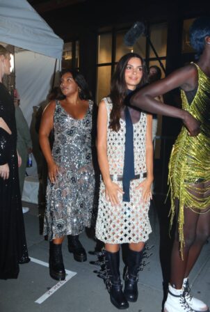 Emily Ratajkowski - Vogue runway show during NYFW in New York