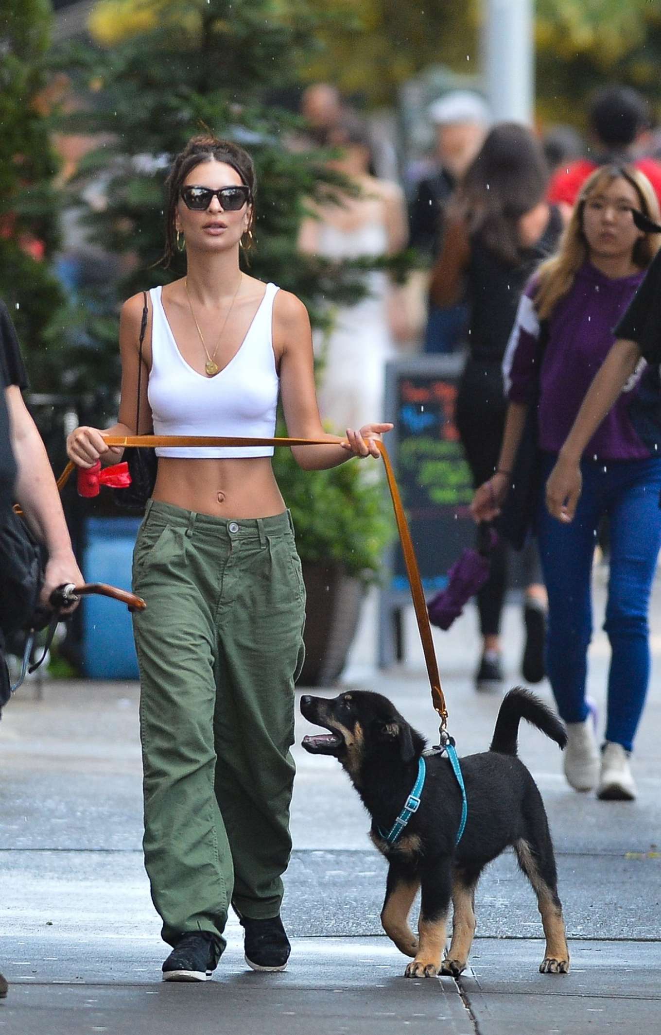 Emily Ratajkowski: Walking her dog in New York City-04 | GotCeleb