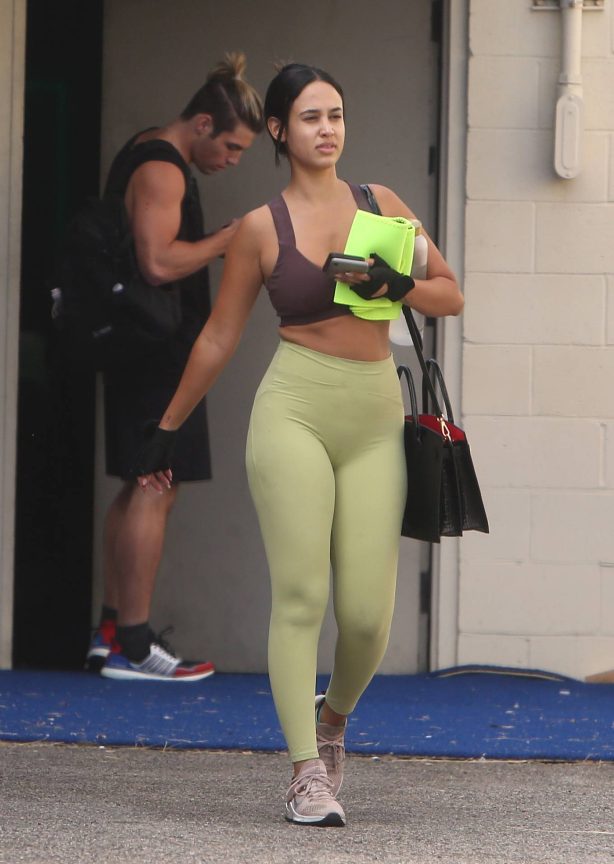 Emily Tosta - In leggings at the gym in Los Angeles