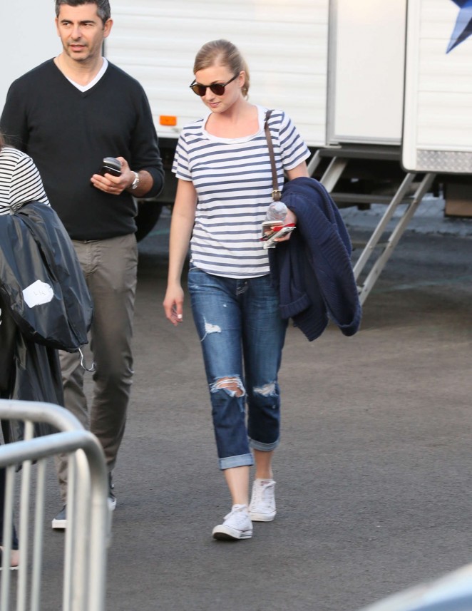 Emily VanCamp - Arriving at Jimmy Kimmel Live in Los Angeles