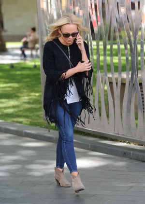 Emma Bunton in Jeans out in London