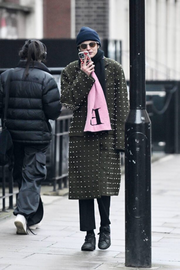 Emma Corrin - Steps out in Central London
