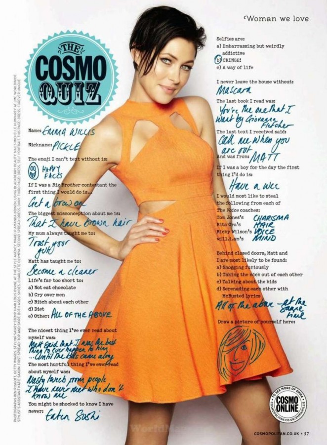 Emma Heming - Cosmopolitan UK Magazine (March 2015)