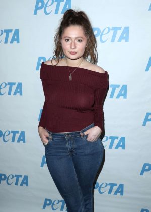 Emma Kenney - Launch Opening Night of PETA's 'Naked Ambition' Exhibit in LA