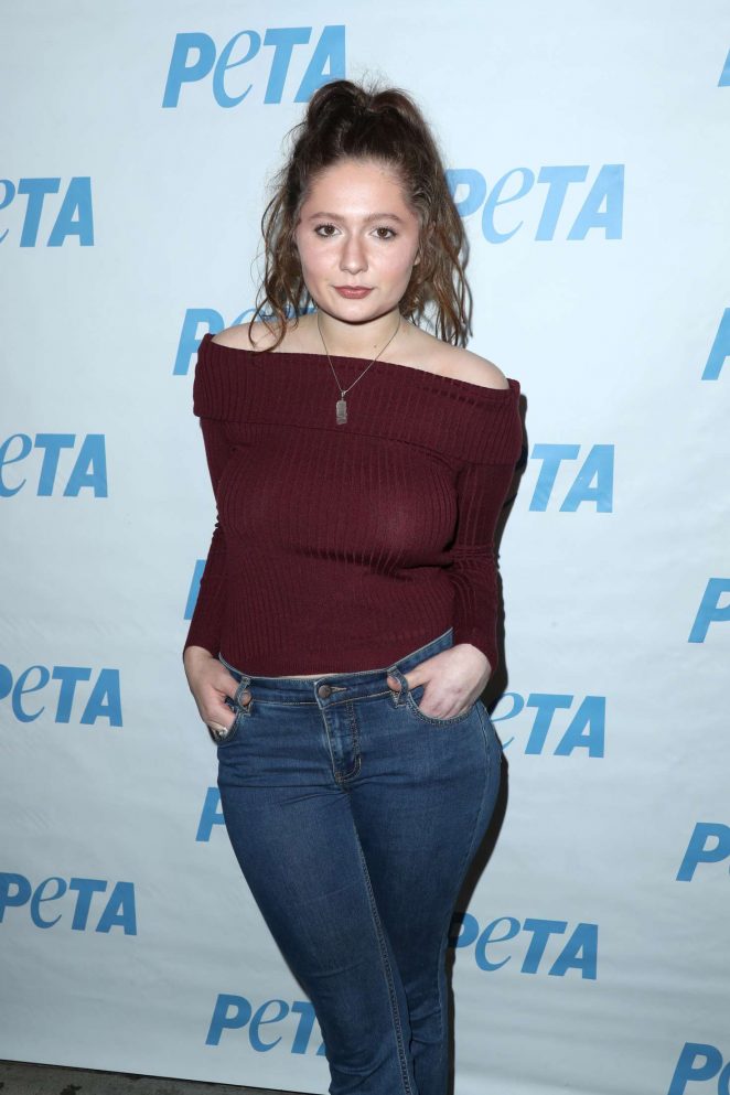 Emma Kenney - Launch Opening Night of PETA's 'Naked Ambition' Exhibit in LA