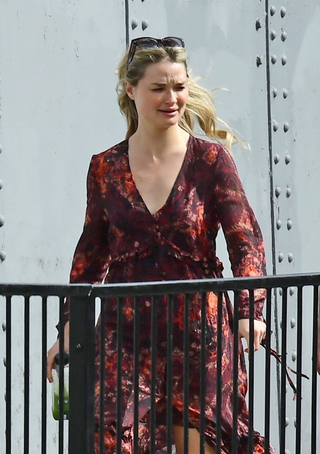 Emma Rigby walked the dog out in Notting Hill