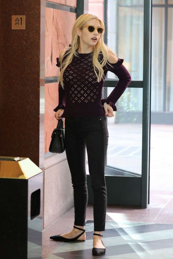 Emma Roberts at a doctor's appointment in Beverly Hills