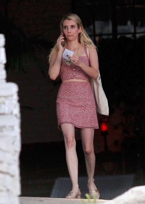 Emma Roberts at Chateau Marmont in LA