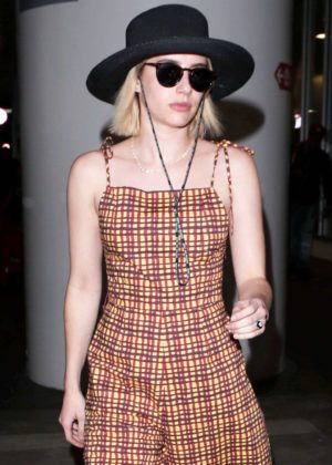 Emma Roberts at LAX International Airport in Los Angeles
