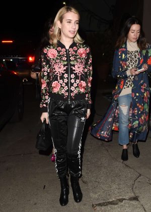 Emma Roberts at Tallulah Willis Gallery Show Please Be Gentle in Los Angeles